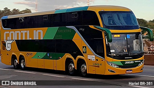 Empresa Gontijo de Transportes 25020 na cidade de Betim, Minas Gerais, Brasil, por Hariel BR-381. ID da foto: 12087876.