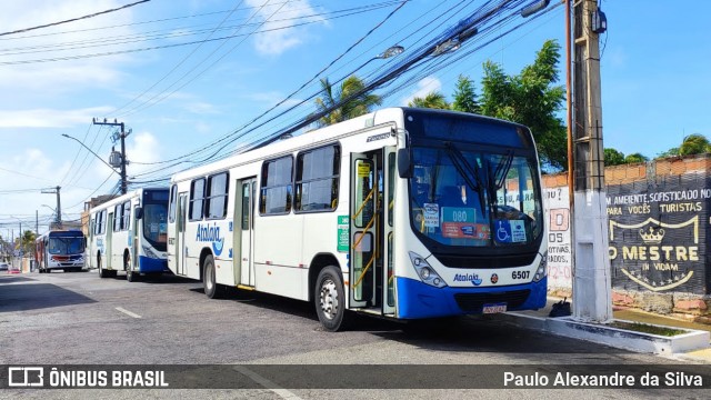 Viação Atalaia Transportes 6507 na cidade de Aracaju, Sergipe, Brasil, por Paulo Alexandre da Silva. ID da foto: 12088477.