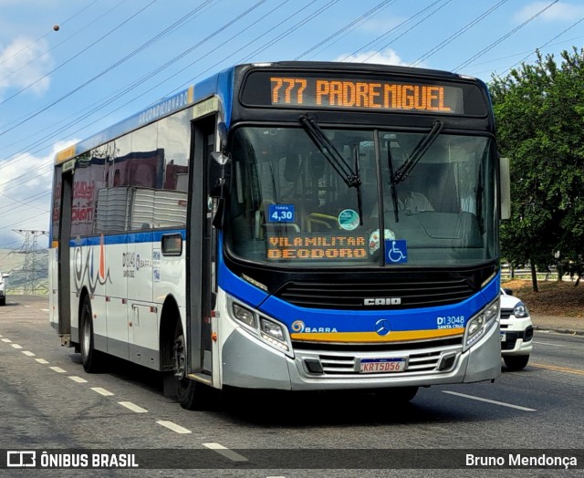 Transportes Barra D13048 na cidade de Rio de Janeiro, Rio de Janeiro, Brasil, por Bruno Mendonça. ID da foto: 12087533.