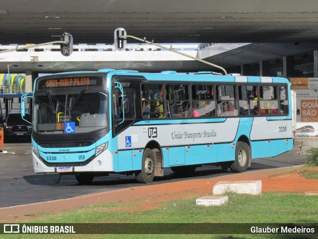 UTB - União Transporte Brasília 3330 na cidade de Brasília, Distrito Federal, Brasil, por Glauber Medeiros. ID da foto: 12087582.