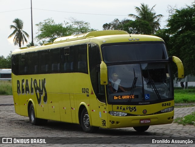 Expresso Real Bus 0242 na cidade de João Pessoa, Paraíba, Brasil, por Eronildo Assunção. ID da foto: 12088756.