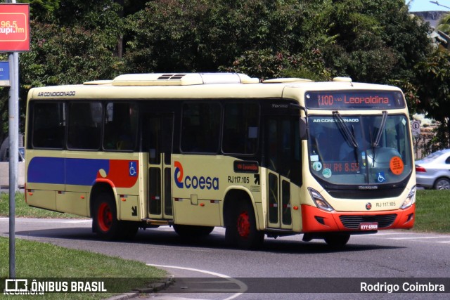 Coesa Transportes Rj 117.105 na cidade de Rio de Janeiro, Rio de Janeiro, Brasil, por Rodrigo Coimbra. ID da foto: 12088388.