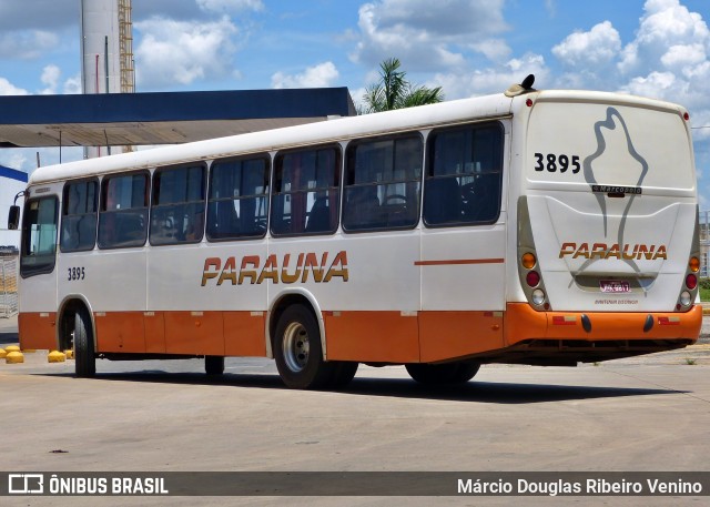 Viação Paraúna 3895 na cidade de Goiânia, Goiás, Brasil, por Márcio Douglas Ribeiro Venino. ID da foto: 12088155.