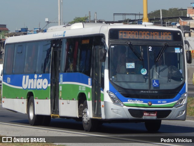 Viação União DC 1.023 na cidade de Duque de Caxias, Rio de Janeiro, Brasil, por Pedro Vinicius. ID da foto: 12087473.