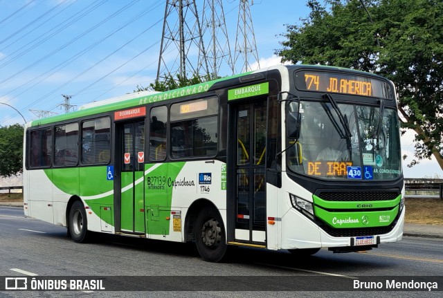 Caprichosa Auto Ônibus B27139 na cidade de Rio de Janeiro, Rio de Janeiro, Brasil, por Bruno Mendonça. ID da foto: 12087548.