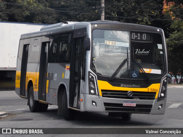 Upbus Qualidade em Transportes 3 5964 na cidade de São Paulo, São Paulo, Brasil, por Valnei Conceição. ID da foto: 12088139.