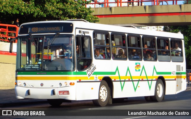 Empresa Gazômetro de Transportes 4020 na cidade de Porto Alegre, Rio Grande do Sul, Brasil, por Leandro Machado de Castro. ID da foto: 12088023.