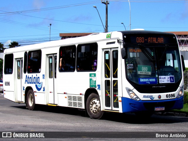 Viação Atalaia Transportes 6596 na cidade de Aracaju, Sergipe, Brasil, por Breno Antônio. ID da foto: 12088892.