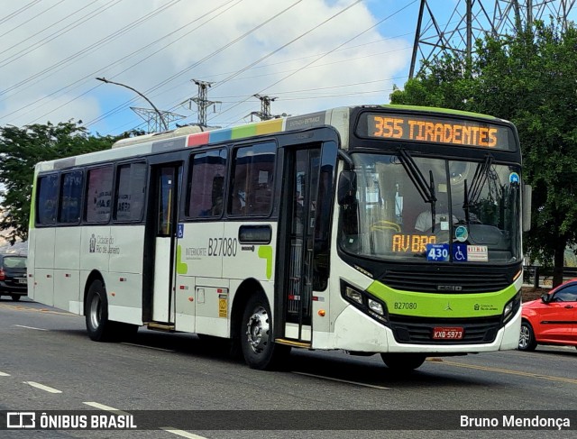 Caprichosa Auto Ônibus B27080 na cidade de Rio de Janeiro, Rio de Janeiro, Brasil, por Bruno Mendonça. ID da foto: 12087407.
