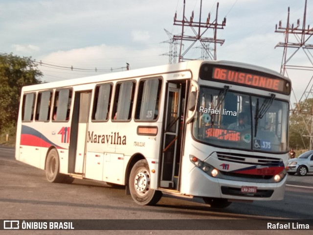 Maravilha Auto Ônibus ITB-06.02.045 na cidade de Itaboraí, Rio de Janeiro, Brasil, por Rafael Lima. ID da foto: 12087822.