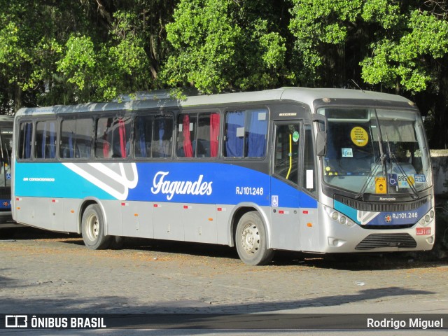 Auto Ônibus Fagundes RJ 101.246 na cidade de Rio de Janeiro, Rio de Janeiro, Brasil, por Rodrigo Miguel. ID da foto: 12087825.