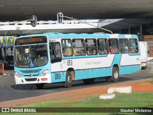 UTB - União Transporte Brasília 4780 na cidade de Brasília, Distrito Federal, Brasil, por Glauber Medeiros. ID da foto: 12087540.