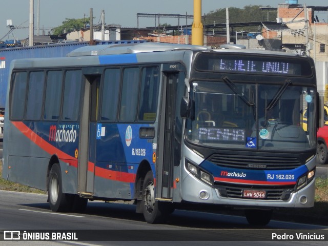 Transportes Machado RJ 162.026 na cidade de Duque de Caxias, Rio de Janeiro, Brasil, por Pedro Vinicius. ID da foto: 12087416.