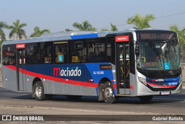 Transportes Machado RJ 162.006 na cidade de Duque de Caxias, Rio de Janeiro, Brasil, por Gabriel Batista. ID da foto: 12087900.