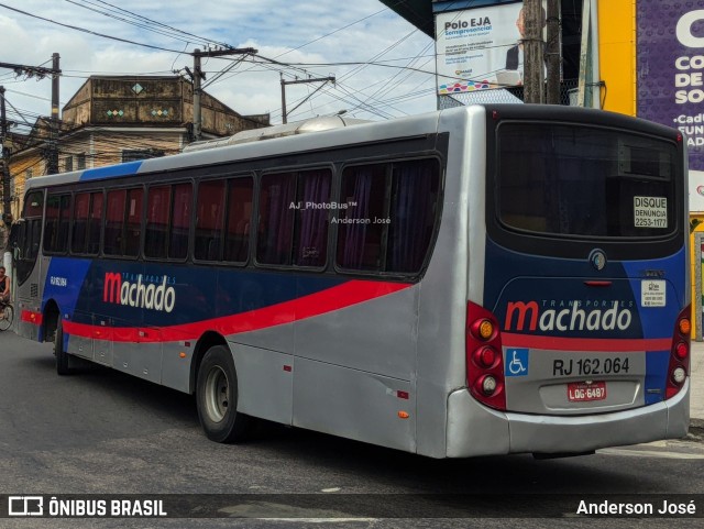 Transportes Machado RJ 162.064 na cidade de Magé, Rio de Janeiro, Brasil, por Anderson José. ID da foto: 12087161.