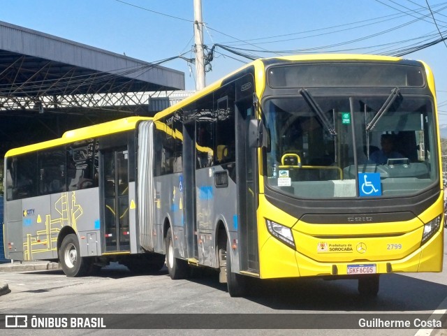 City Transporte Urbano Intermodal Sorocaba 2799 na cidade de Sorocaba, São Paulo, Brasil, por Guilherme Costa. ID da foto: 12088809.