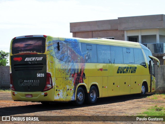 Eucatur - Empresa União Cascavel de Transportes e Turismo 5020 na cidade de Mato Grosso do Sul, Brasil, por Paulo Gustavo. ID da foto: 12087717.