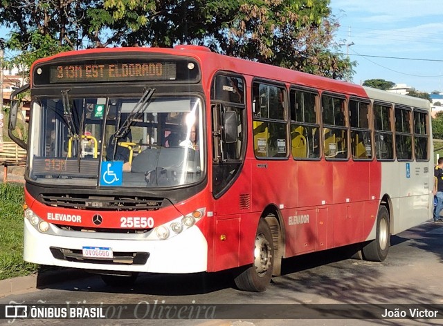 Companhia Coordenadas de Transportes 25E50 na cidade de Contagem, Minas Gerais, Brasil, por João Victor. ID da foto: 12088339.