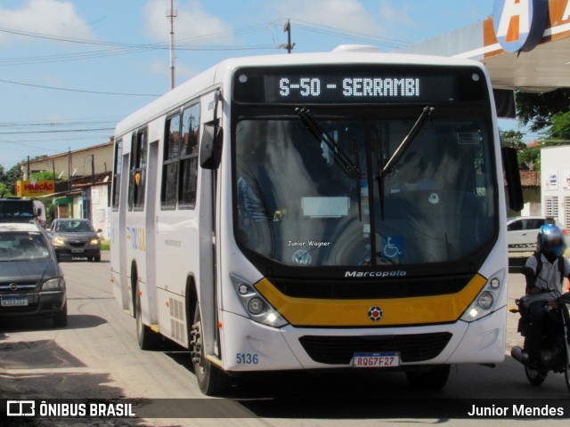 Via Sul TransFlor 5136 na cidade de Natal, Rio Grande do Norte, Brasil, por Junior Mendes. ID da foto: 12090041.