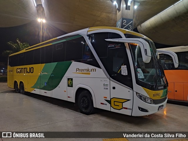 Empresa Gontijo de Transportes 19740 na cidade de Uberlândia, Minas Gerais, Brasil, por Vanderlei da Costa Silva Filho. ID da foto: 12090216.