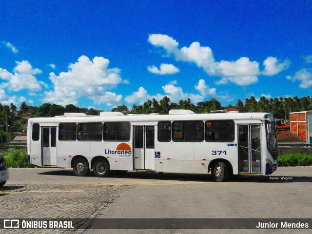 Litorânea Transportes 371 na cidade de São José de Mipibu, Rio Grande do Norte, Brasil, por Junior Mendes. ID da foto: 12090170.