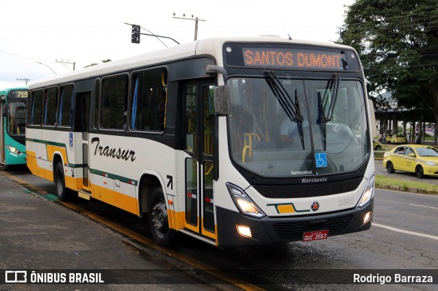 Transur - Transporte Rodoviário Mansur 2390 na cidade de Juiz de Fora, Minas Gerais, Brasil, por Rodrigo Barraza. ID da foto: 12089807.