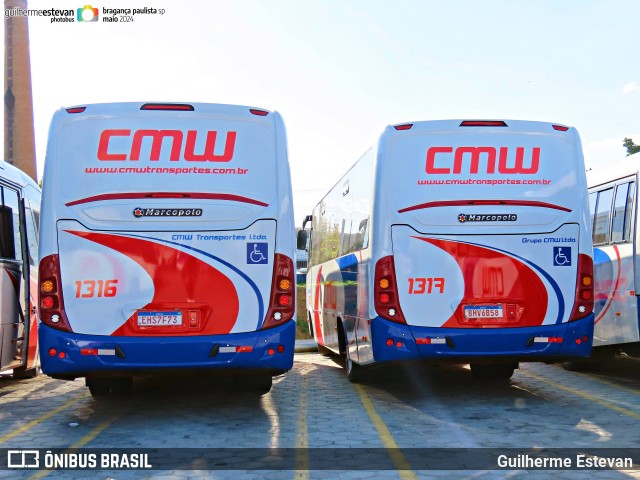 CMW Transportes 1316 na cidade de Bragança Paulista, São Paulo, Brasil, por Guilherme Estevan. ID da foto: 12090537.