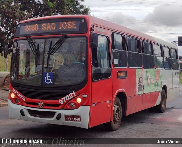 Viação Belo Monte Transportes Coletivos 97021 na cidade de Contagem, Minas Gerais, Brasil, por João Victor. ID da foto: 12090303.