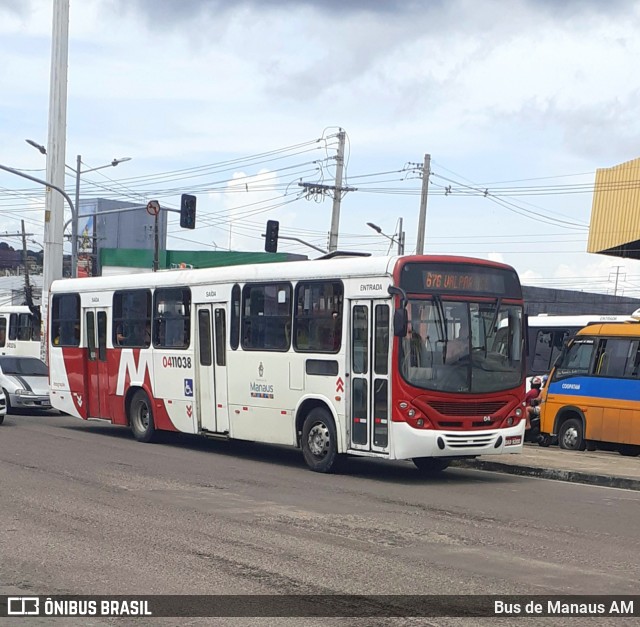 Integração Transportes 0411038 na cidade de Manaus, Amazonas, Brasil, por Bus de Manaus AM. ID da foto: 12089403.