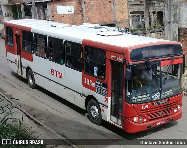 BTM - Bahia Transportes Metropolitanos 185 na cidade de Salvador, Bahia, Brasil, por Gustavo Santos Lima. ID da foto: 12090022.