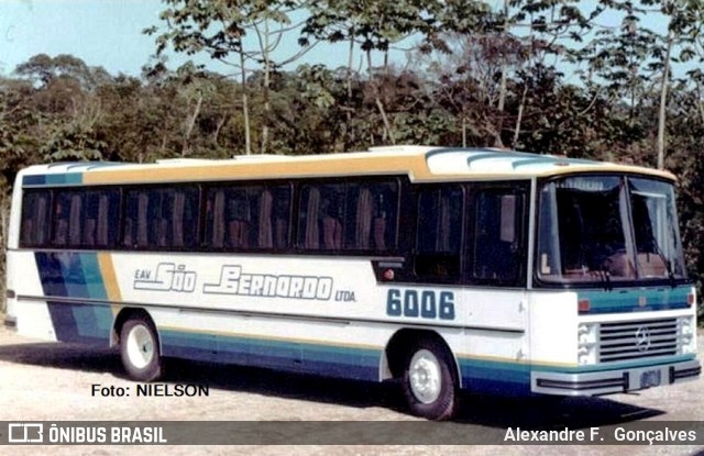 Empresa Auto Viação São Bernardo 6006 na cidade de Joinville, Santa Catarina, Brasil, por Alexandre F.  Gonçalves. ID da foto: 12090305.