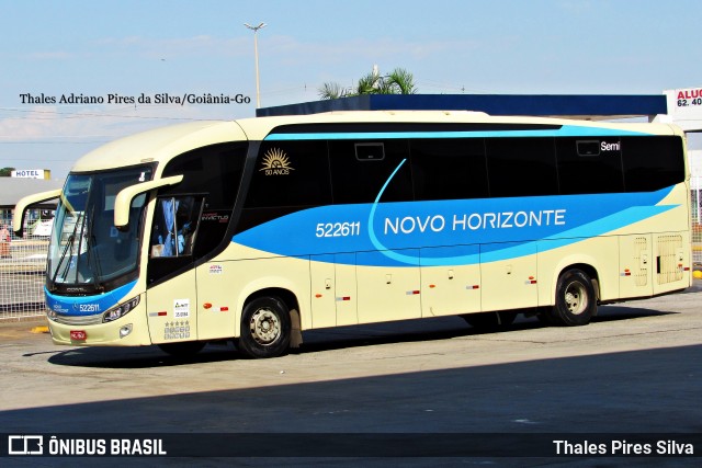 Viação Novo Horizonte 522611 na cidade de Goiânia, Goiás, Brasil, por Thales Pires Silva. ID da foto: 12089728.