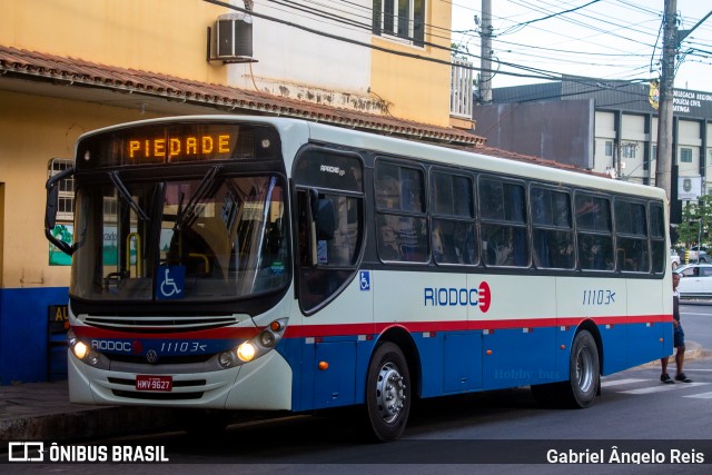 Viação Riodoce 11103 na cidade de Caratinga, Minas Gerais, Brasil, por Gabriel Ângelo Reis. ID da foto: 12091245.