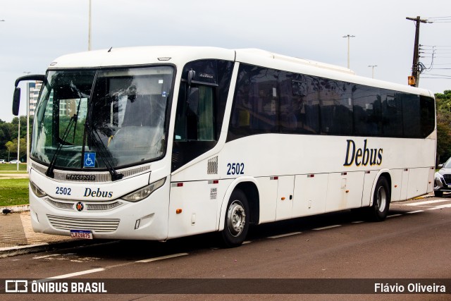 Debus Turismo 2502 na cidade de Toledo, Paraná, Brasil, por Flávio Oliveira. ID da foto: 12090567.