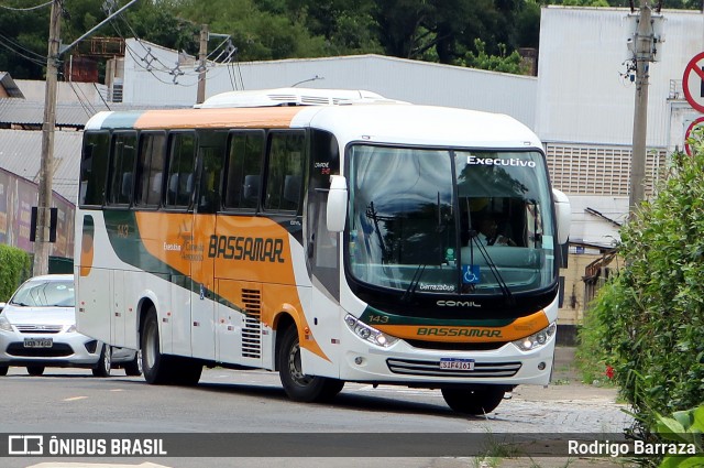 Viação Bassamar 143 na cidade de Juiz de Fora, Minas Gerais, Brasil, por Rodrigo Barraza. ID da foto: 12089818.
