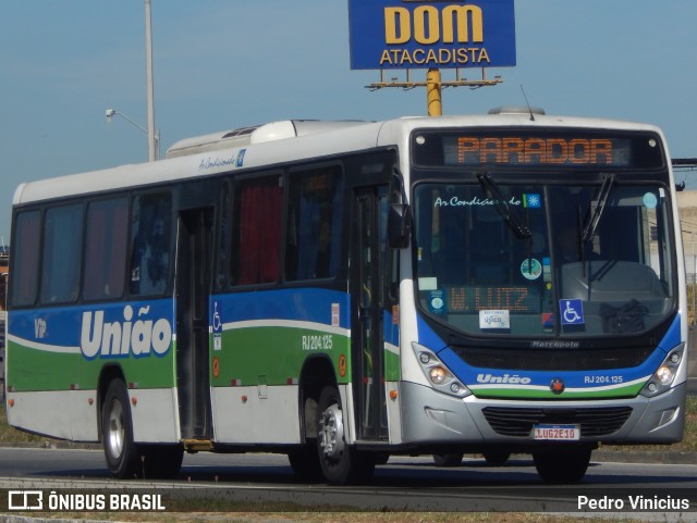 Viação União RJ 204.125 na cidade de Duque de Caxias, Rio de Janeiro, Brasil, por Pedro Vinicius. ID da foto: 12089292.
