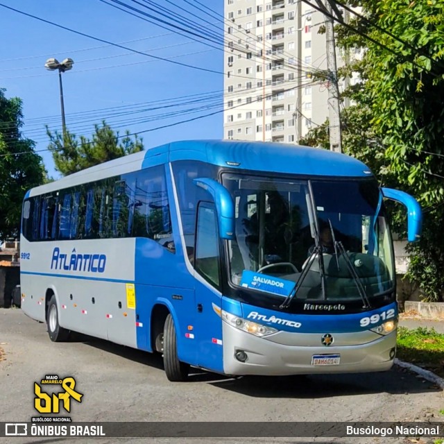 ATT - Atlântico Transportes e Turismo 9912 na cidade de Salvador, Bahia, Brasil, por Busólogo Nacíonal. ID da foto: 12089876.