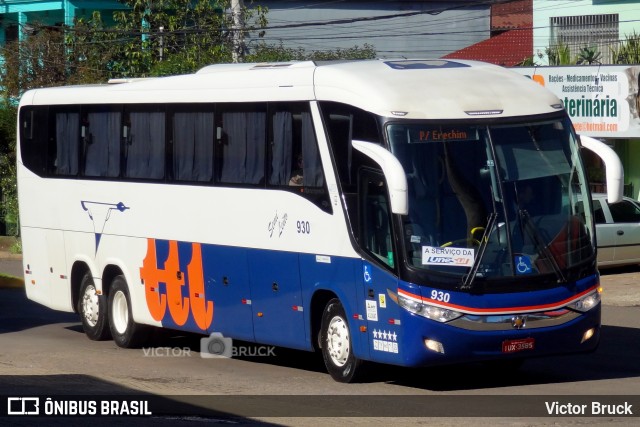 TTL Transporte Turismo 930 na cidade de Lajeado, Rio Grande do Sul, Brasil, por Victor Bruck. ID da foto: 12089885.