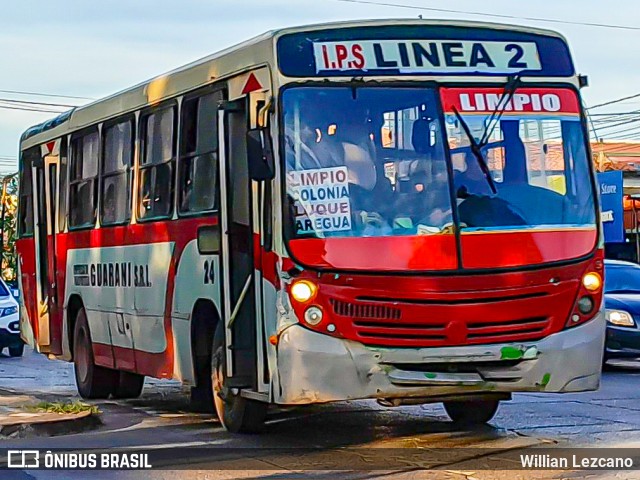 Empresa de Transportistas Guarani S.R.L. - Línea 2y7 24 na cidade de Asunción, Paraguai, por Willian Lezcano. ID da foto: 12090817.
