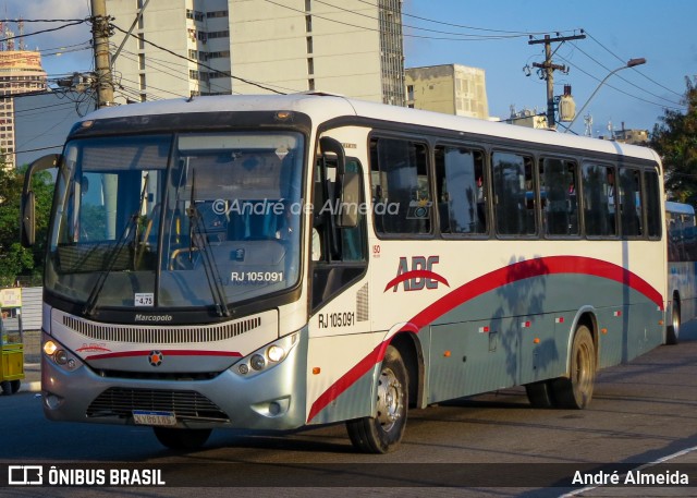 Auto Viação ABC RJ 105.091 na cidade de Niterói, Rio de Janeiro, Brasil, por André Almeida. ID da foto: 12089158.