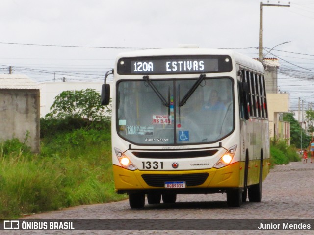 Transportes Guanabara 1331 na cidade de Extremoz, Rio Grande do Norte, Brasil, por Junior Mendes. ID da foto: 12089926.