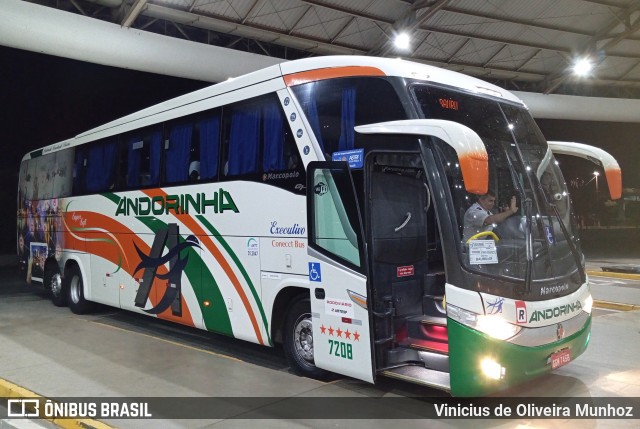 Empresa de Transportes Andorinha 7208 na cidade de Marília, São Paulo, Brasil, por Vinicius de Oliveira Munhoz. ID da foto: 12089123.