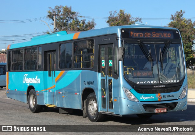 Auto Ônibus Fagundes RJ 101.407 na cidade de Niterói, Rio de Janeiro, Brasil, por Acervo NevesRJPhotos©. ID da foto: 12090839.