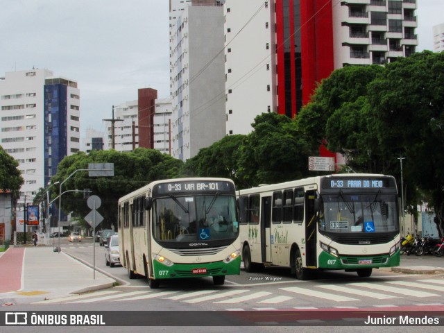 Transportes Cidade do Natal 7 077 na cidade de Natal, Rio Grande do Norte, Brasil, por Junior Mendes. ID da foto: 12090236.
