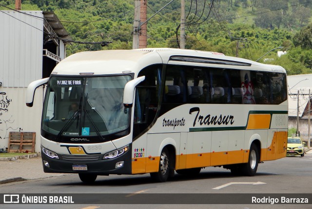 Transur - Transporte Rodoviário Mansur 6630 na cidade de Juiz de Fora, Minas Gerais, Brasil, por Rodrigo Barraza. ID da foto: 12089812.
