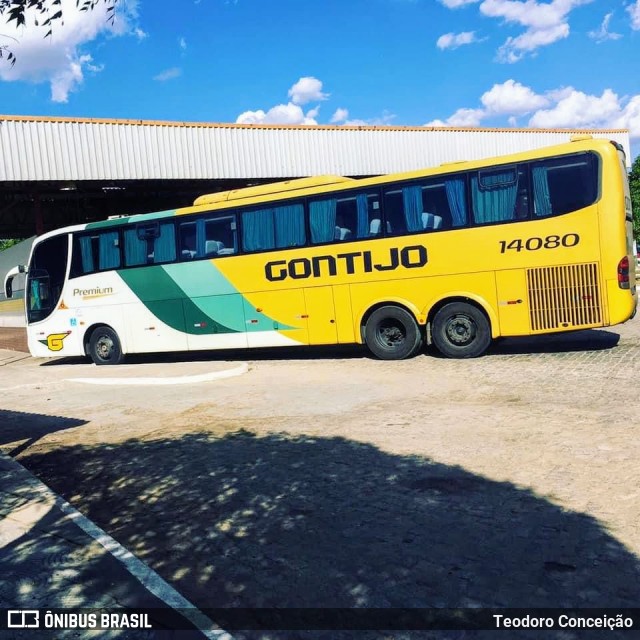 Empresa Gontijo de Transportes 14080 na cidade de Jeremoabo, Bahia, Brasil, por Teodoro Conceição. ID da foto: 12090946.