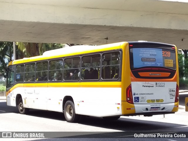 Transportes Paranapuan B10019 na cidade de Rio de Janeiro, Rio de Janeiro, Brasil, por Guilherme Pereira Costa. ID da foto: 12091277.