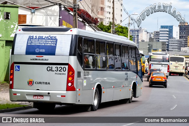 Viação Cidade Sorriso GL320 na cidade de Curitiba, Paraná, Brasil, por Cosme Busmaníaco. ID da foto: 12089629.