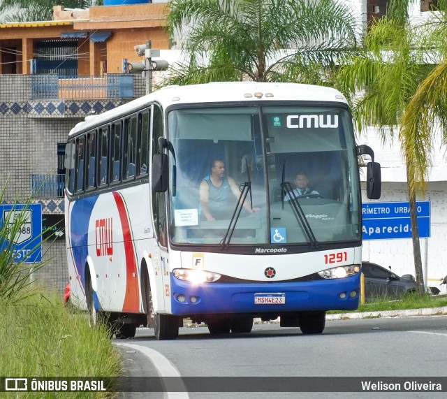 CMW Transportes 1291 na cidade de Aparecida, São Paulo, Brasil, por Welison Oliveira. ID da foto: 12090950.