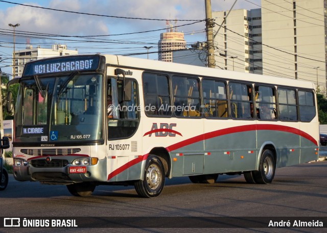 Auto Viação ABC RJ 105.077 na cidade de Niterói, Rio de Janeiro, Brasil, por André Almeida. ID da foto: 12089148.